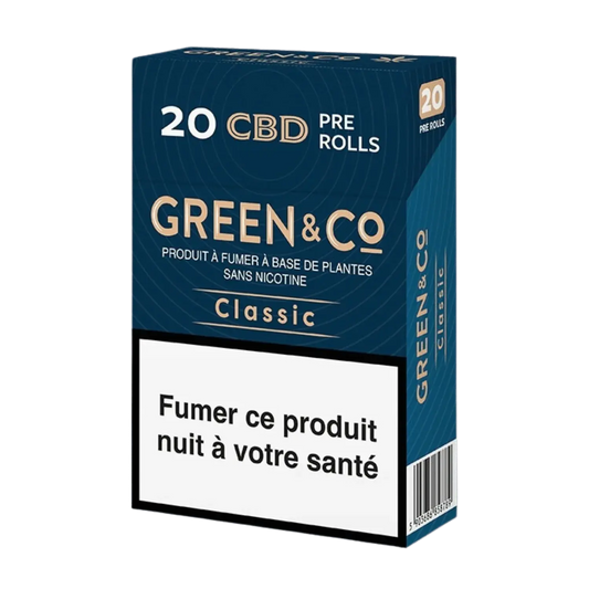 Cigarette CBD Green&CO Classic – Chanvre pur & détente Ma boutique