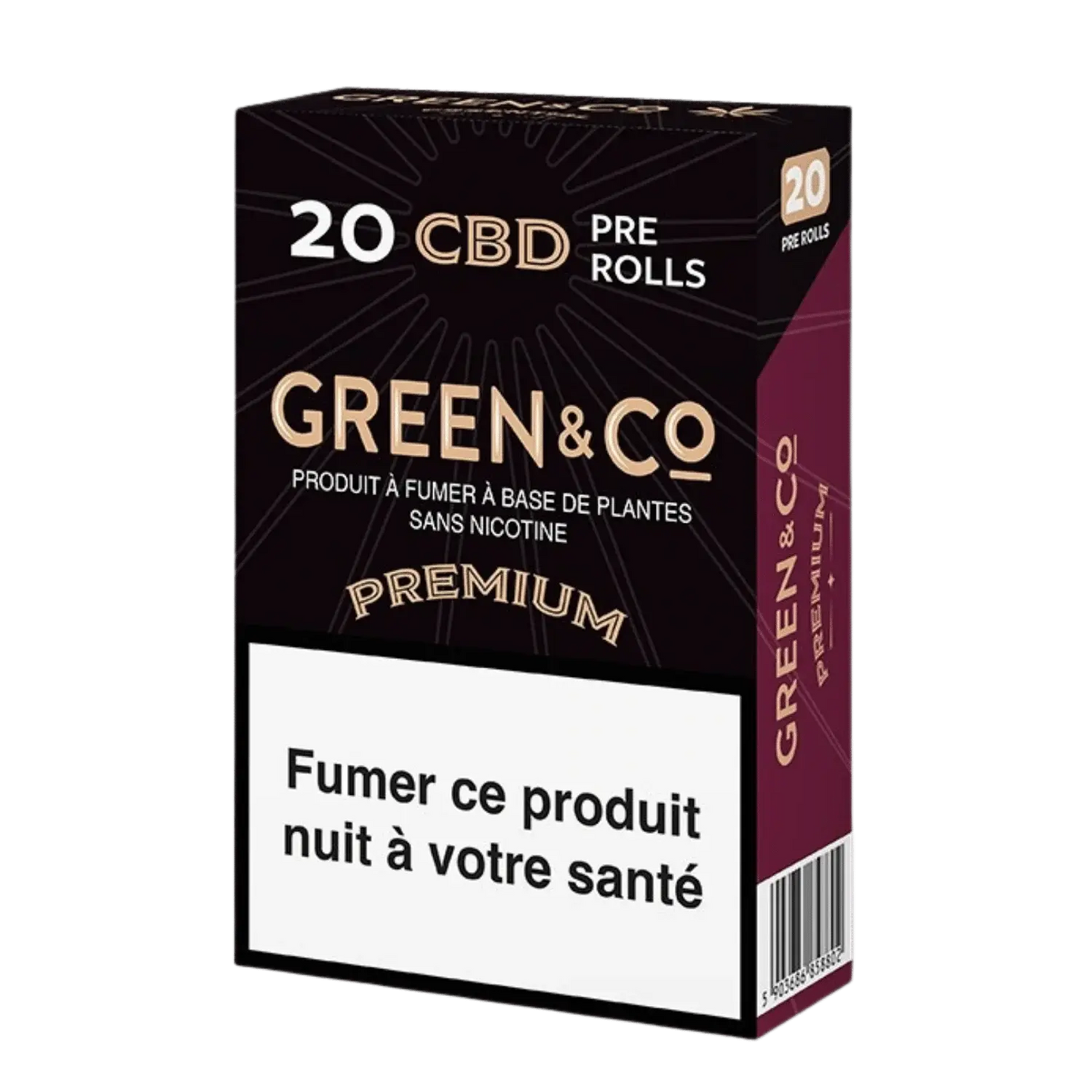 Cigarette CBD Green&CO – Premium, légale & relaxante Ma boutique