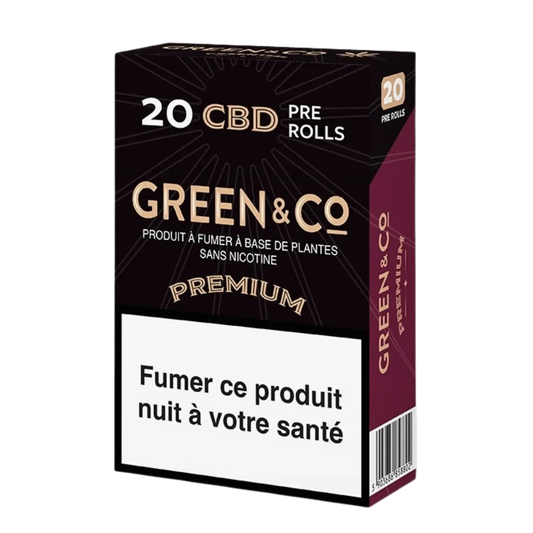 Cigarette CBD Green&CO – Premium, légale & relaxante Ma boutique